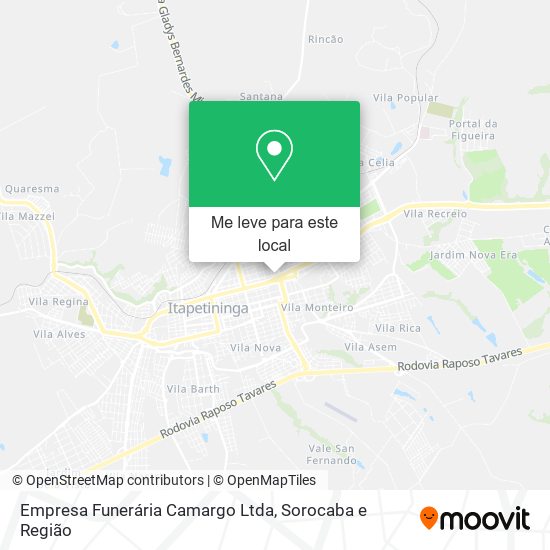 Empresa Funerária Camargo Ltda mapa