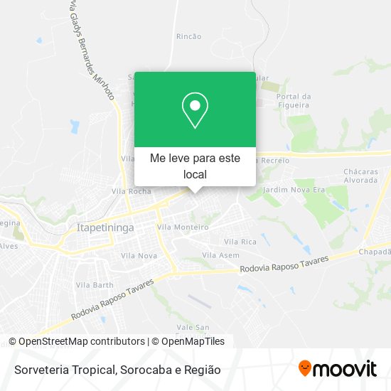 Sorveteria Tropical mapa