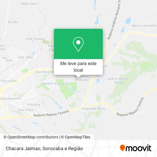 Chácara Jaimao mapa