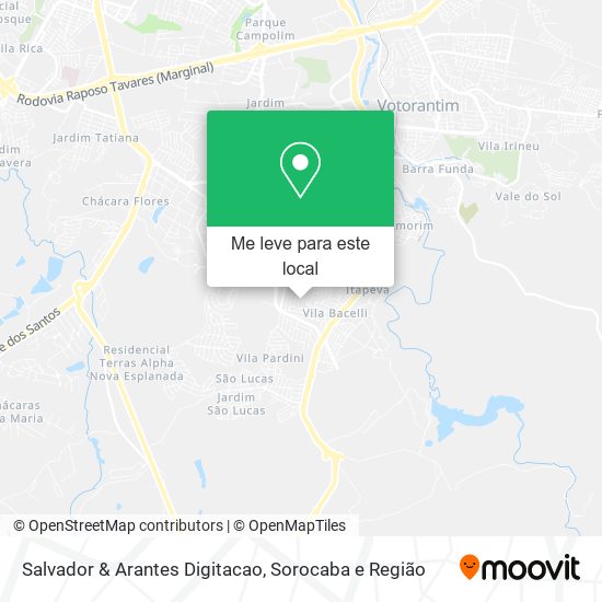 Salvador & Arantes Digitacao mapa