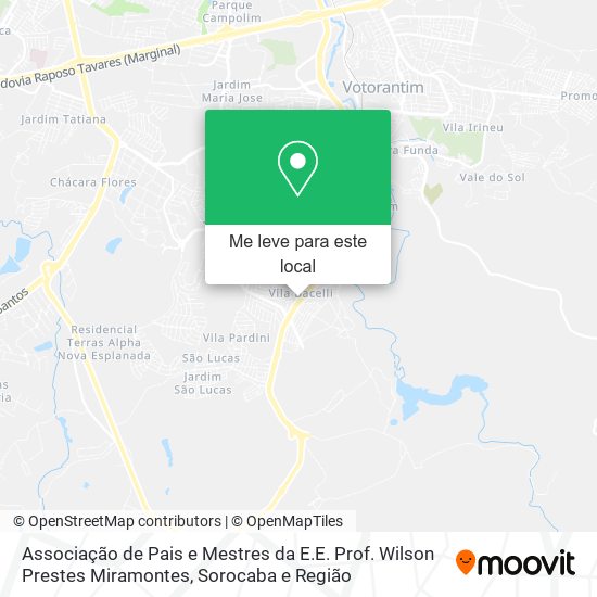 Associação de Pais e Mestres da E.E. Prof. Wilson Prestes Miramontes mapa