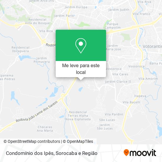 Condomínio dos Ipês mapa