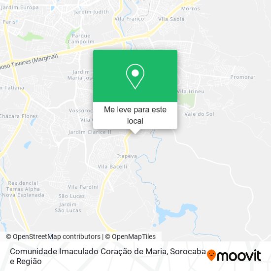 Comunidade Imaculado Coração de Maria mapa