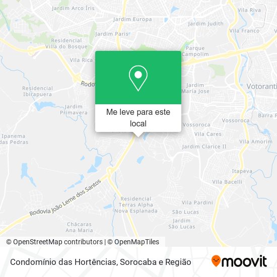 Condomínio das Hortências mapa