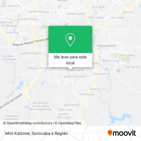 Mini Kalzone mapa