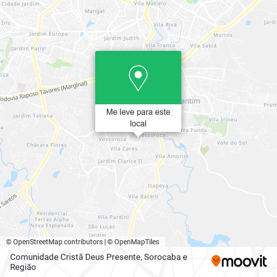 Comunidade Cristã Deus Presente mapa