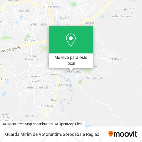 Guarda Mirim de Votorantim mapa