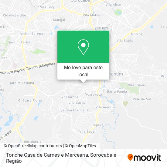 Tonche Casa de Carnes e Mercearia mapa