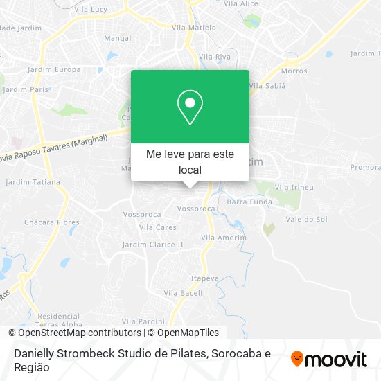 Danielly Strombeck Studio de Pilates mapa