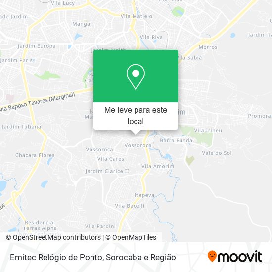 Emitec Relógio de Ponto mapa