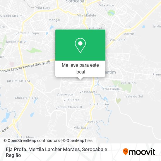 Eja Profa. Mertila Larcher Moraes mapa