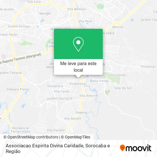 Associacao Espirita Divina Caridade mapa