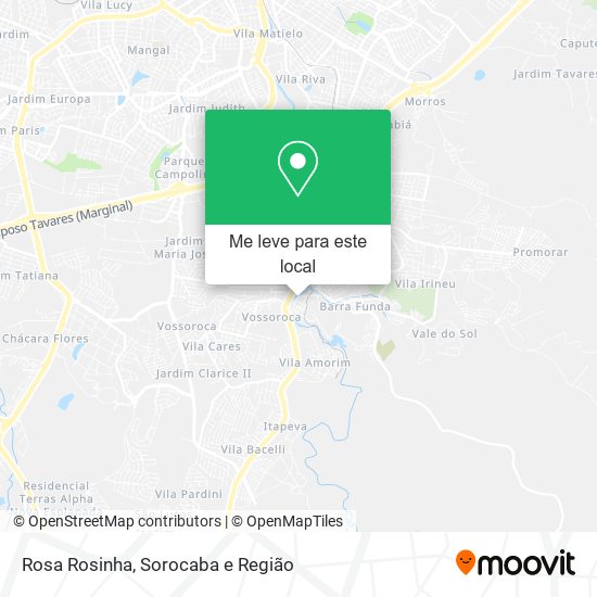 Rosa Rosinha mapa