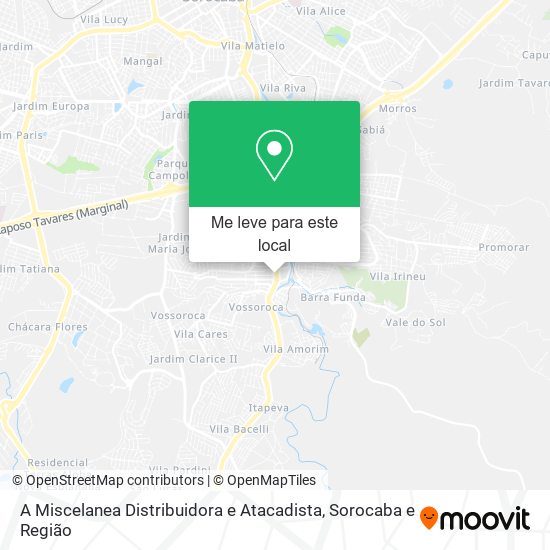 A Miscelanea Distribuidora e Atacadista mapa