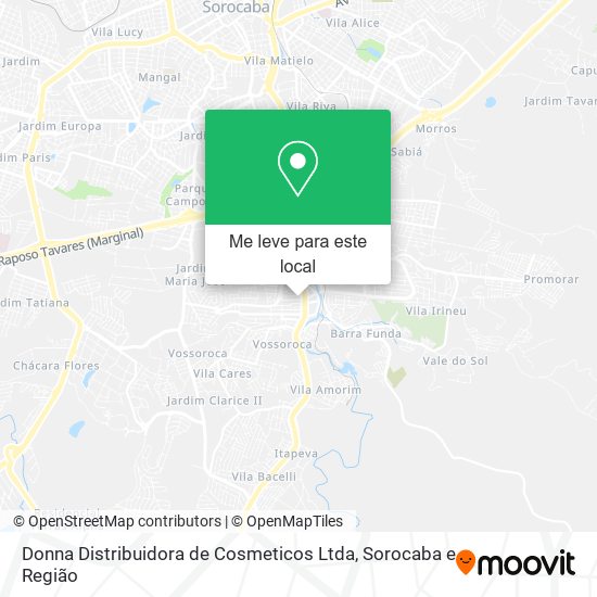 Donna Distribuidora de Cosmeticos Ltda mapa