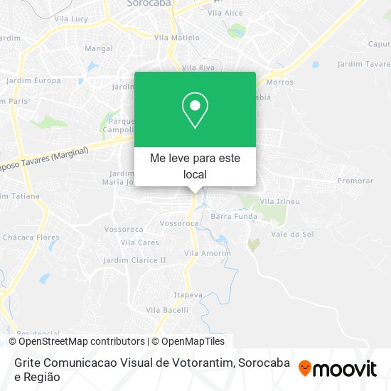 Grite Comunicacao Visual de Votorantim mapa