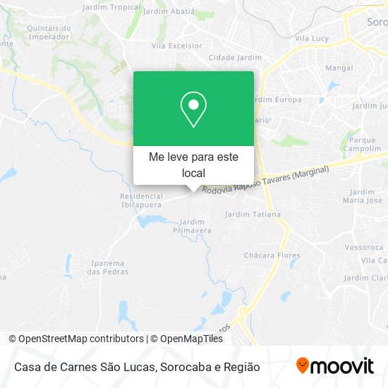 Casa de Carnes São Lucas mapa