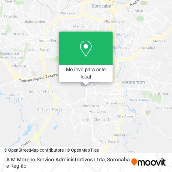 A M Moreno Servico Administrativos Ltda mapa
