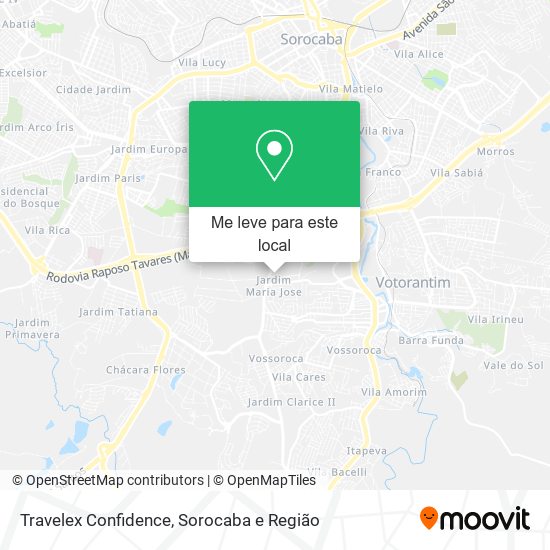 Travelex Confidence mapa