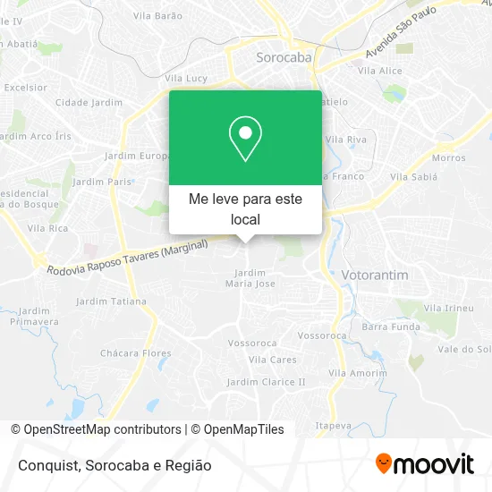Conquist mapa