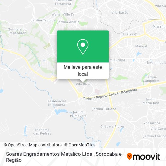 Soares Engradamentos Metalico Ltda. mapa