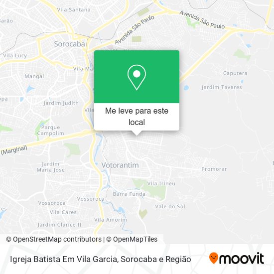 Igreja Batista Em Vila Garcia mapa