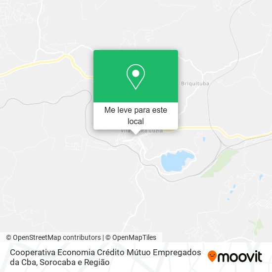 Cooperativa Economia Crédito Mútuo Empregados da Cba mapa