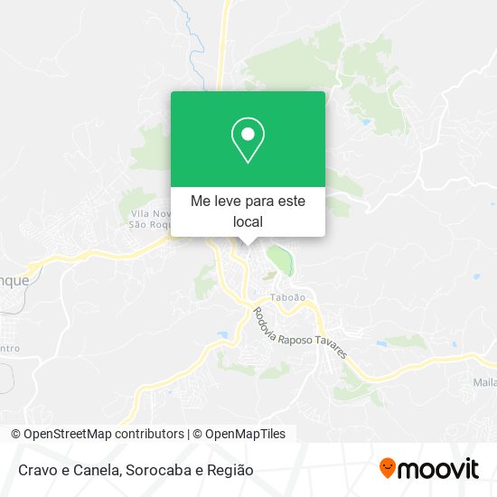 Cravo e Canela mapa