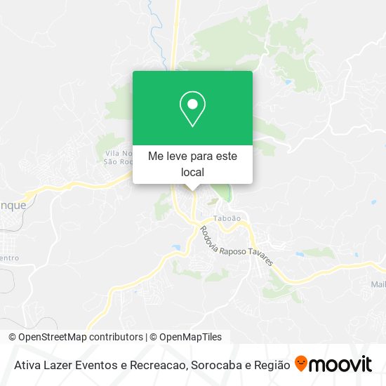Ativa Lazer Eventos e Recreacao mapa
