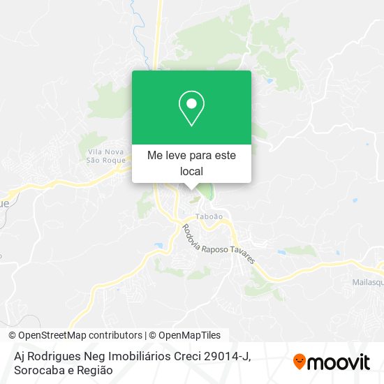 Aj Rodrigues Neg Imobiliários Creci 29014-J mapa