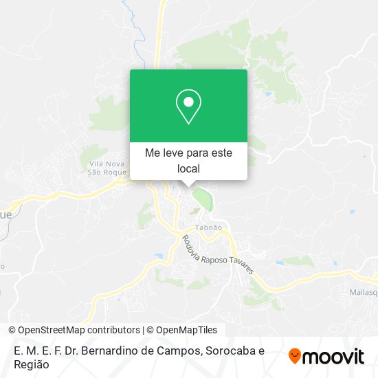 E. M. E. F. Dr. Bernardino de Campos mapa