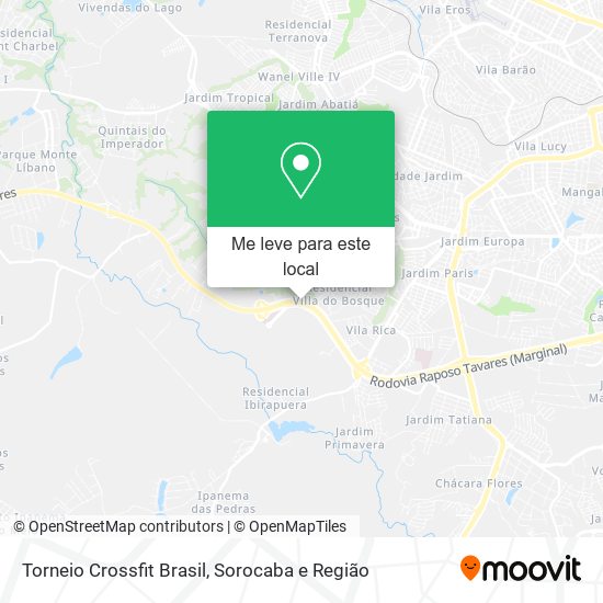 Torneio Crossfit Brasil mapa