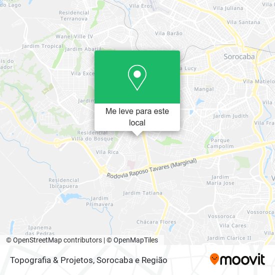 Topografia & Projetos mapa