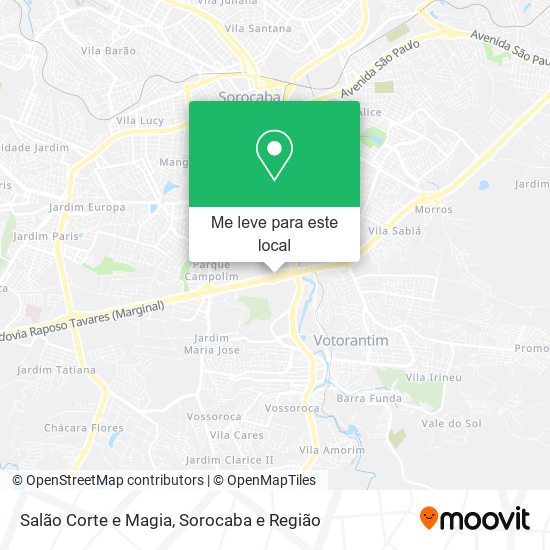 Salão Corte e Magia mapa