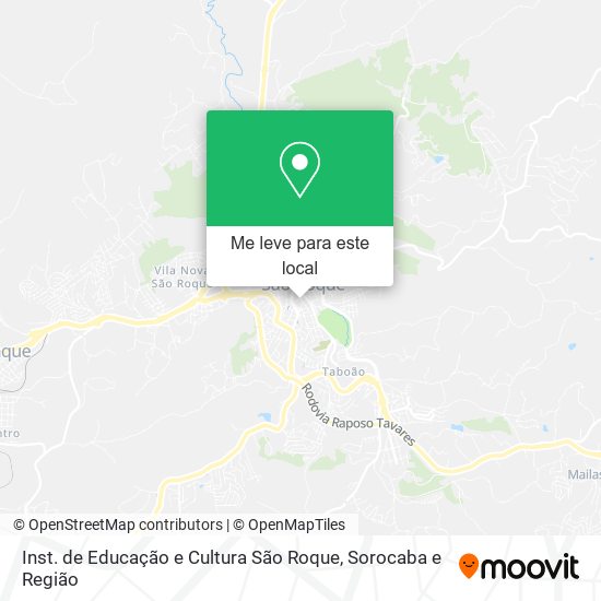 Inst. de Educação e Cultura São Roque mapa