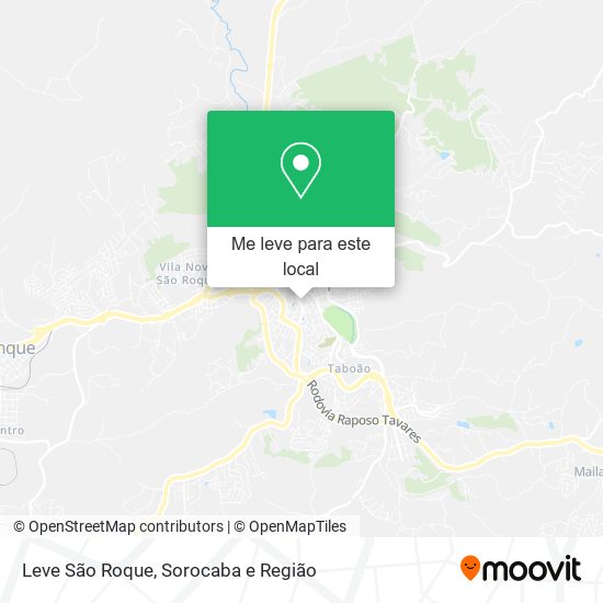 Leve São Roque mapa