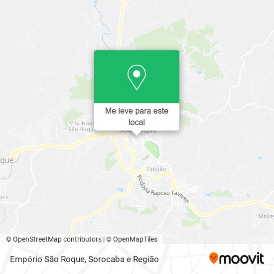 Empório São Roque mapa