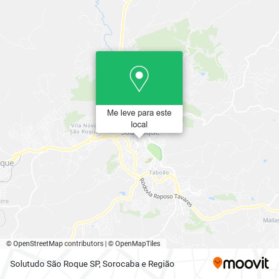 Solutudo São Roque SP mapa