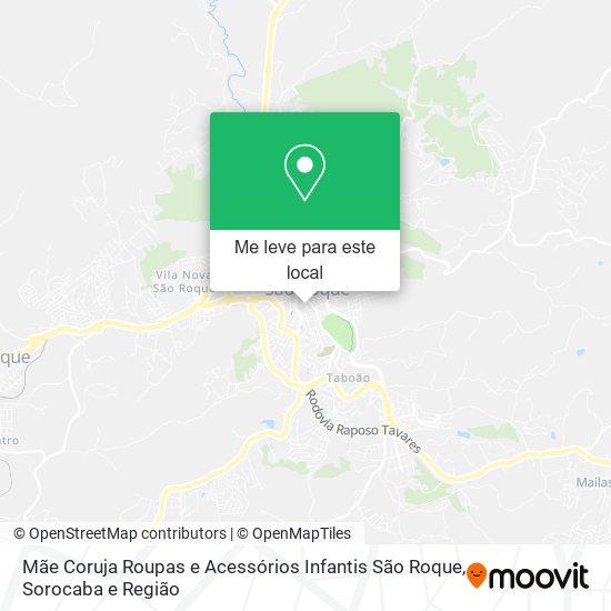 Mãe Coruja Roupas e Acessórios Infantis São Roque mapa