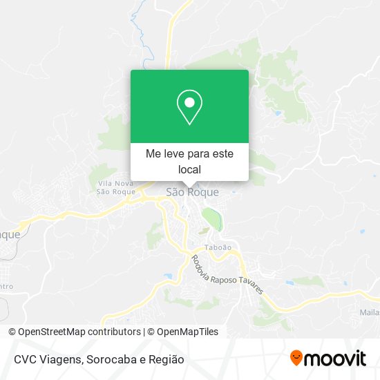 CVC Viagens mapa