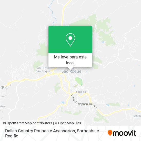 Dallas Country Roupas e Acessorios mapa