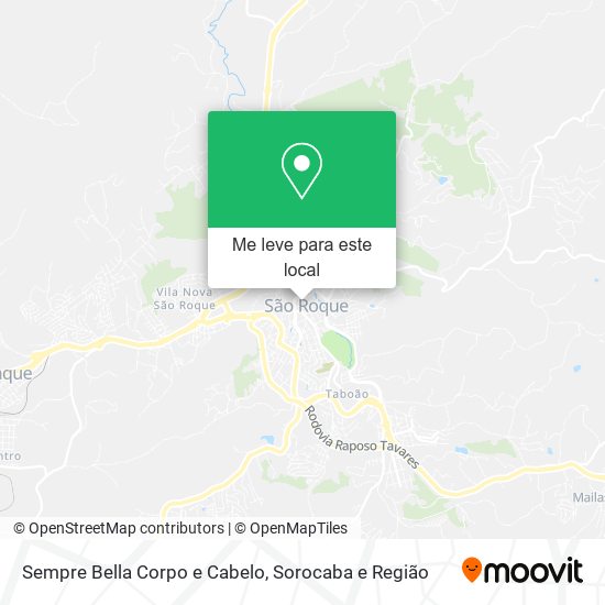Sempre Bella Corpo e Cabelo mapa
