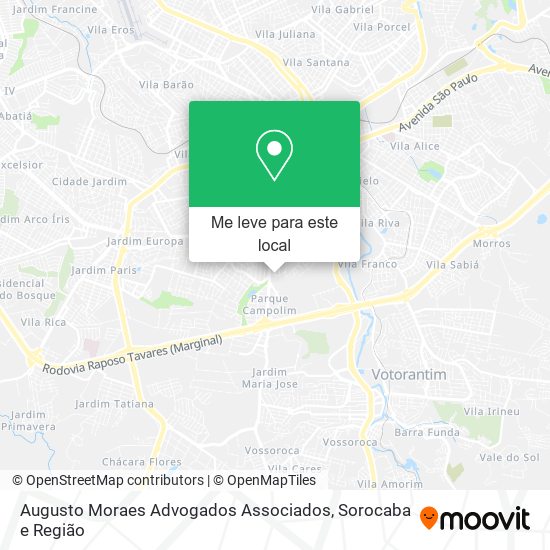 Augusto Moraes Advogados Associados mapa