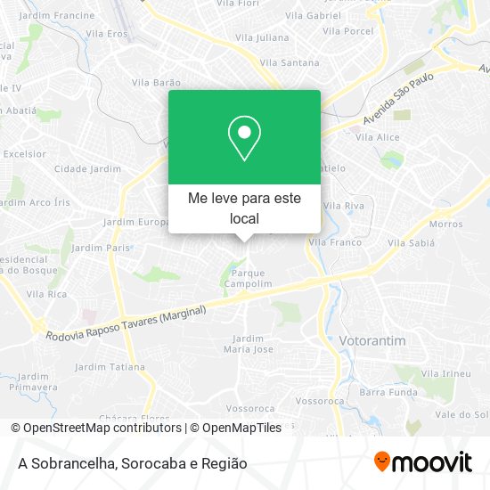 A Sobrancelha mapa