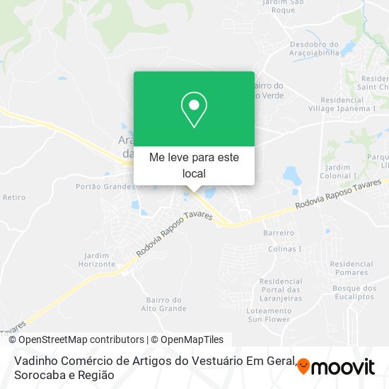 Vadinho Comércio de Artigos do Vestuário Em Geral mapa