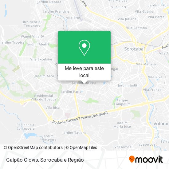 Galpão Clovis mapa