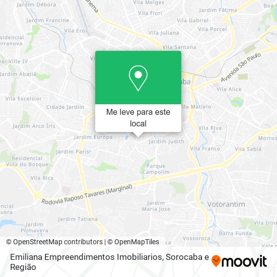 Emiliana Empreendimentos Imobiliarios mapa