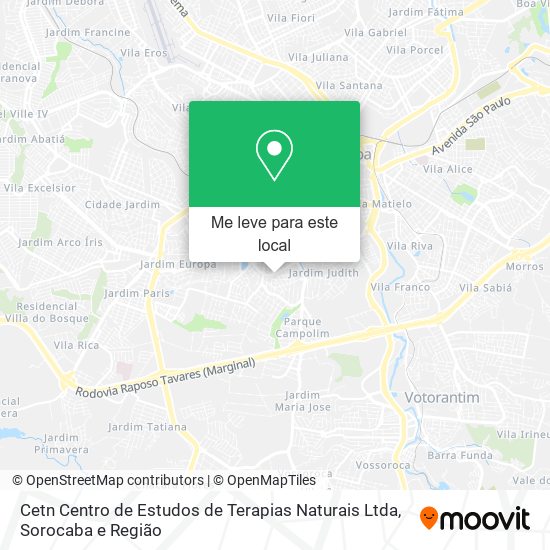 Cetn Centro de Estudos de Terapias Naturais Ltda mapa