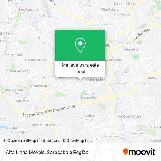 Alta Linha Moveis mapa