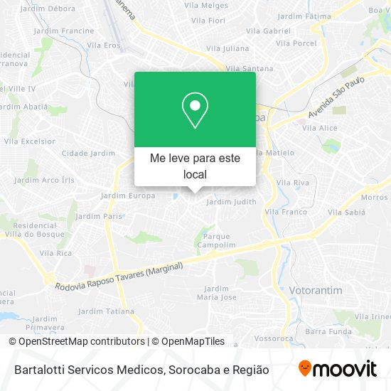 Bartalotti Servicos Medicos mapa